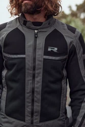 Richa Motorradjacke Airstorm Grau/Dunkelblau/Dunkelgrau