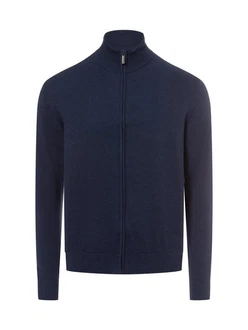 Nils Sundström Strickjacke Dunkelblau/Hellblau/Blau