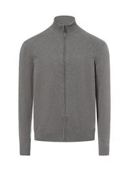 Nils Sundström Strickjacke Hellgrau/Dunkelgrau/Grau