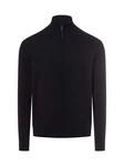 Nils Sundström Strickjacke Schwarz/Dunkelblau