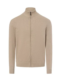 Nils Sundström Strickjacke Beige/Khaki/Braun