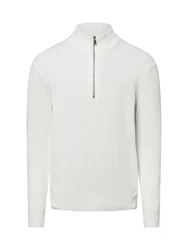 Nils Sundström Strickpullover Creme/Weiß/Grau