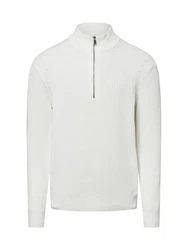 Nils Sundström Strickpullover Creme/Weiß/Grau