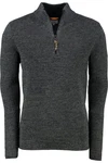 camel active Strickpullover Dunkelgrau/Grau/Dunkelblau