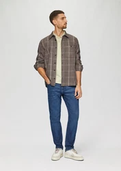 s.Oliver Kurzarmshirt Poloshirt aus Baumwollpiqué Logo Khaki/Hellgrün/Grün