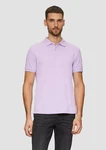 s.Oliver Kurzarmshirt Poloshirt aus Baumwollpiqué Logo Lila s.Oliver Kurzarmshirt Poloshirt aus Baumwollpiqué Logo Lila