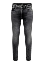 ONLY & SONS Slim-fit-Jeans Slim Fit Denim Jeans Alltags-Look mit Reißverschluss (8309) Dunkelgrau/Grau/Hellgrau/Schwarz