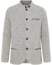 Stapf Strickjacke Walkjanker Maxl Grau/Hellgrau