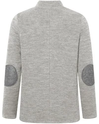 Stapf Strickjacke Walkjanker Maxl Grau/Hellgrau