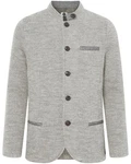 Stapf Strickjacke Walkjanker Maxl Grau/Hellgrau