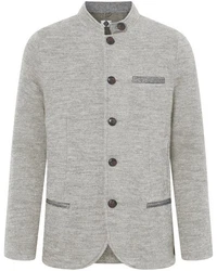 Stapf Strickjacke Walkjanker Maxl Grau/Hellgrau