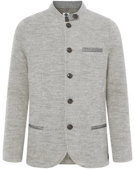 Stapf Strickjacke Walkjanker Maxl Grau/Hellgrau Stapf Strickjacke Walkjanker Maxl Grau/Hellgrau
