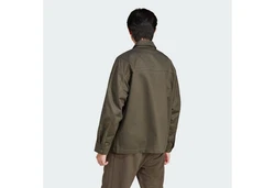 adidas Originals Langarmshirt PREMIUM ESSENTIALS WORKWEAR HEMDJACKE Dunkelgrün/Khaki