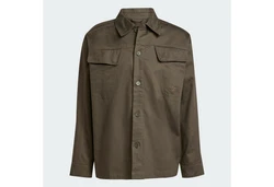 adidas Originals Langarmshirt PREMIUM ESSENTIALS WORKWEAR HEMDJACKE Dunkelgrün/Khaki