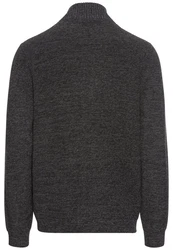 camel active Strickjacke Dunkelgrau/Grau/Schwarz