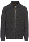 camel active Strickjacke Dunkelgrau/Grau/Schwarz