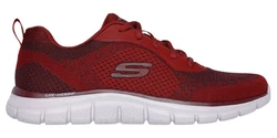 Skechers TRACK-GLENDOR Sneaker Rot/Dunkelrot/Bordeaux