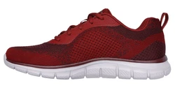 Skechers TRACK-GLENDOR Sneaker Rot/Dunkelrot/Bordeaux