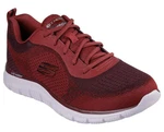 Skechers TRACK-GLENDOR Sneaker Rot/Dunkelrot/Bordeaux