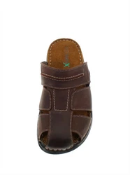 Reflexan Clog Pantolette Dunkelbraun/Braun/Rot/Bordeaux