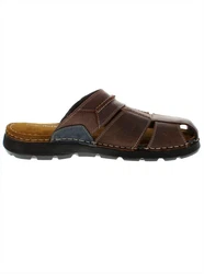 Reflexan Clog Pantolette Dunkelbraun/Braun/Rot/Bordeaux