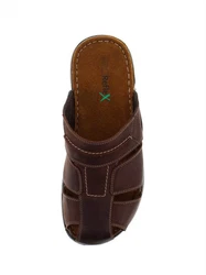 Reflexan Clog Pantolette Dunkelbraun/Braun/Rot/Bordeaux