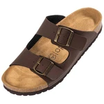 Palado Korfu Herren Pantolette Dunkelbraun/Braun/Beige
