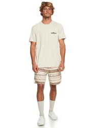 Quiksilver T-Shirt Bold Move Khaki/Gelb/Beige/Creme