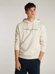 Tommy Jeans Hoodie TJM REG LINEAR LOGO HOODIE EXT Grau/Khaki/Hellblau/Beige/Braun
