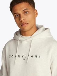 Tommy Jeans Hoodie TJM REG LINEAR LOGO HOODIE EXT Grau/Khaki/Hellblau/Beige/Braun