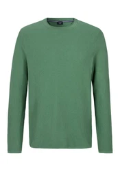 Joop Jeans Rundhalspullover Hajon Grün/Dunkelgrün