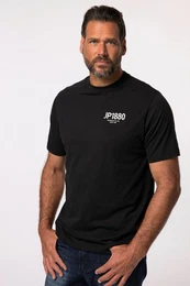T-Shirt T-Shirt Halbarm Brust-Print Rundhals