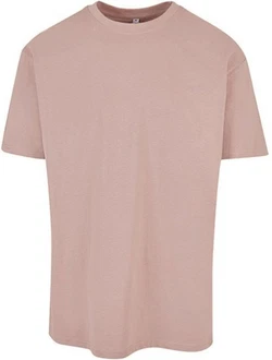 Build Your Brand Rundhalsshirt Heavy Oversize Tee Rosa/Lila