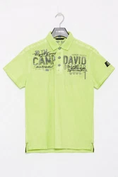 CAMP DAVID Poloshirt Grün/Neonfarben
