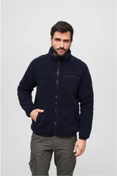Brandit Fleecejacke Teddyfleece  Dunkelblau/Blau