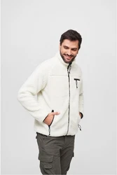 Brandit Fleecejacke Teddyfleece  Weiß/Creme