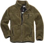 Brandit Fleecejacke Teddyfleece  Dunkelgrün/Braun/Grün