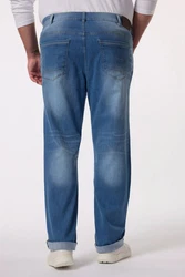 Men Plus 5-Pocket-Jeans Straight Fit Blau/Hellblau