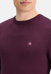 Scotch & Soda Strickpullover R-Neck Lila/Dunkelrot/Rosa