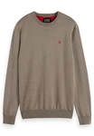 Scotch & Soda Strickpullover R-Neck Khaki/Braun/Beige/Grau
