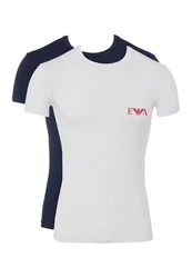 Emporio Armani T-Shirt Kurzarmshirt 2 Pack Dunkelblau