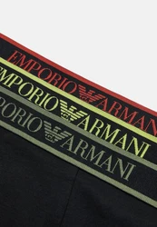 EMPORIO ARMANI Trunks 3er Pack CORE LOGOBAND Dunkelgrün/Schwarz/Dunkelblau/Grau/Rosa/Braun
