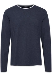 11 Project Langarmshirt PRVenko Dunkelblau/Hellblau/Grau