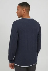 11 Project Langarmshirt PRVenko Dunkelblau/Hellblau/Grau