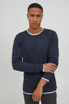 11 Project Langarmshirt PRVenko Dunkelblau/Hellblau/Grau