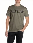 Replay T-Shirt mit Logo-Frontprint Dunkelgrün Replay T-Shirt mit Logo-Frontprint Dunkelgrün