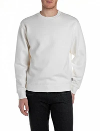 Sweatshirt mit V-Einsatz am Halsausschnitt
