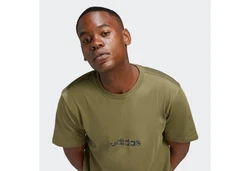 adidas Sportswear T-Shirt CAMO LIN Dunkelgrün/Khaki