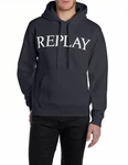 Replay Hoodie Kapuzensweatshirt Grau/Dunkelblau/Rot/Dunkelgrau