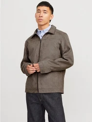 Jack & Jones Hemdjacke JJEDYLAN SHACKET NOOS Khaki/Grau/Braun/Beige/Dunkelbraun